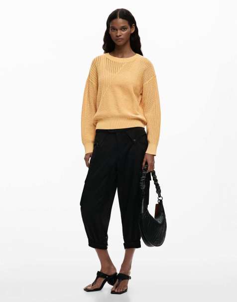 Desigual Basic knit sweater in yellow - view 1