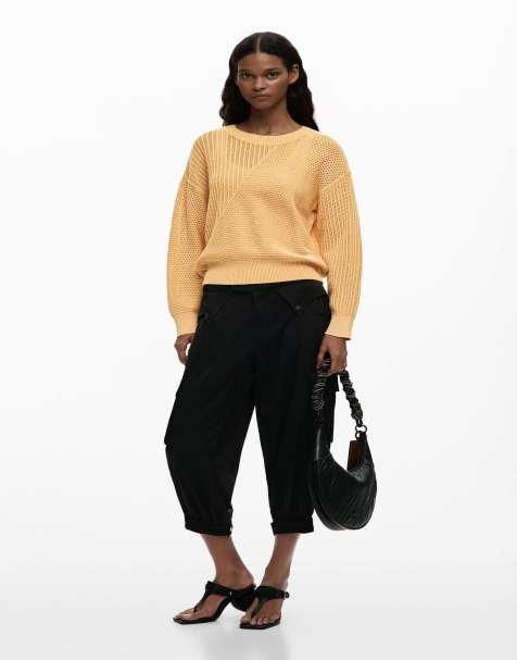 Desigual – Basic – Strickpullover in Gelb - view 1