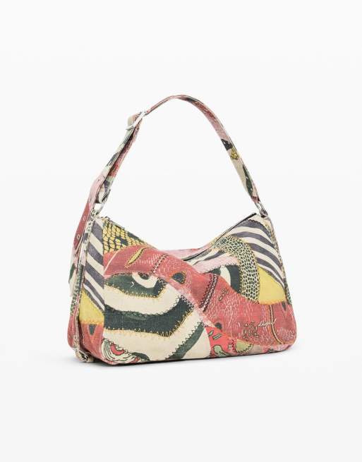 Desigual - Bolso mediano estampado multicolor, 2 de 3