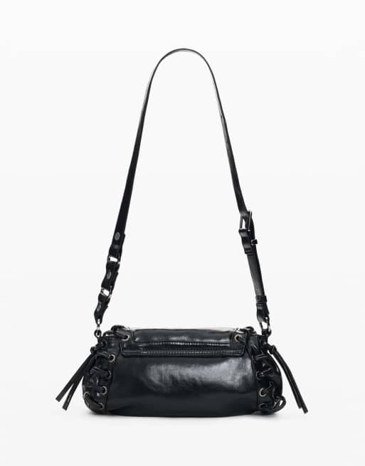 Desigual - Bolso pequeño con ojales en negro, 2 de 3