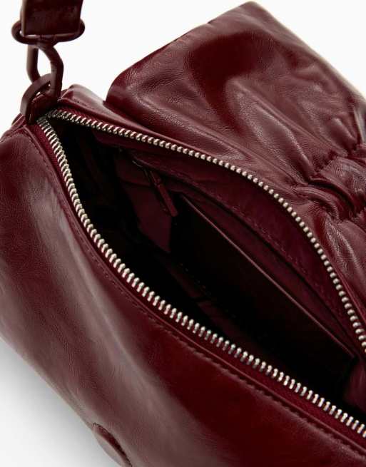 Desigual - Bolso pequeño rojo brillante con lazo, 3 de 4