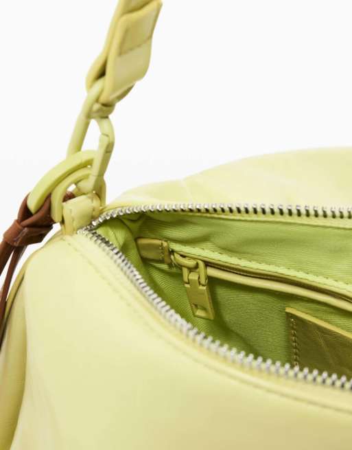 Desigual - Bolso pequeño verde brillante con lazo, 4 de 4