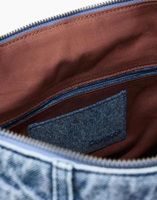 Desigual - Borsa media in denim blu, 3 di 4