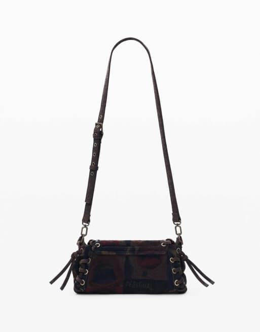Desigual - Borsa media nera con stampa di graffiti, 2 di 4