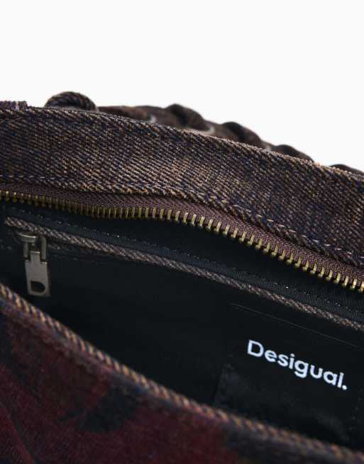 Desigual - Borsa media nera con stampa di graffiti, 3 di 4