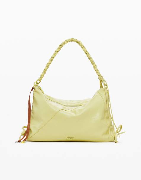 Desigual - Borsa media verde lucida con fiocchi - view 1