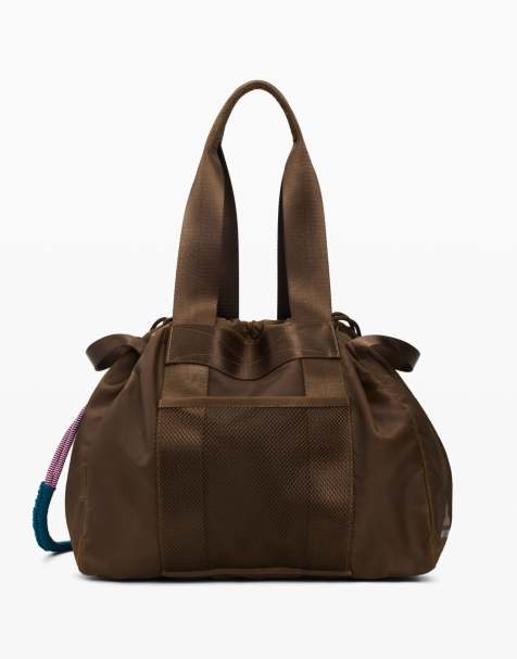 Desigual - Borsa shopper grande in nylon marrone - view 1