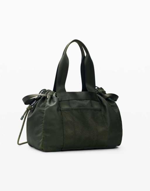 Desigual - Borsa shopper grande verde, 2 di 4