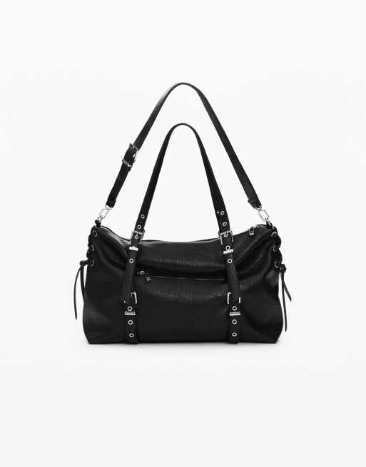Desigual borsa shopping grande nera, 2 di 3
