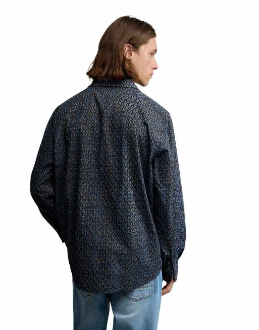 Desigual - Camisa azul bordada, 2 de 4