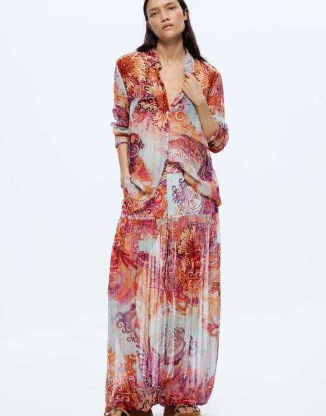 Desigual - Camisa multicolor con estampado de cachemir - view 1