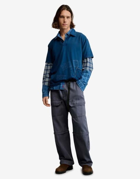 Desigual - Camiseta azul con cuello tipo polo - view 1