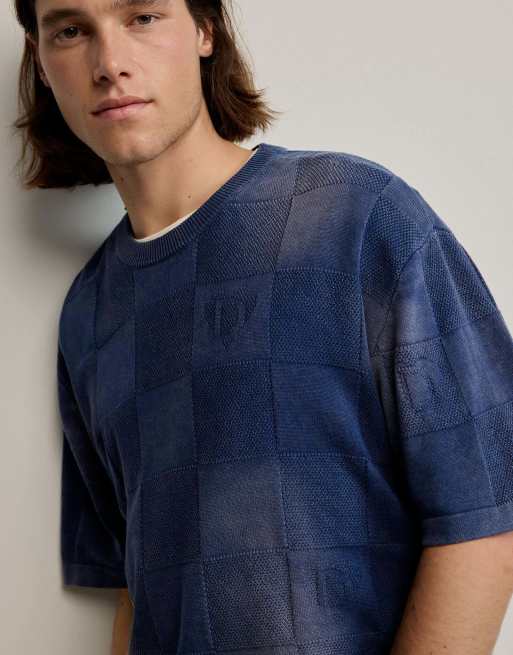 Desigual - Camiseta azul con efecto lavado, 3 de 4