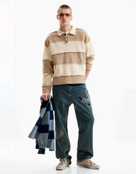 Desigual - Camiseta gris a rayas - view 1
