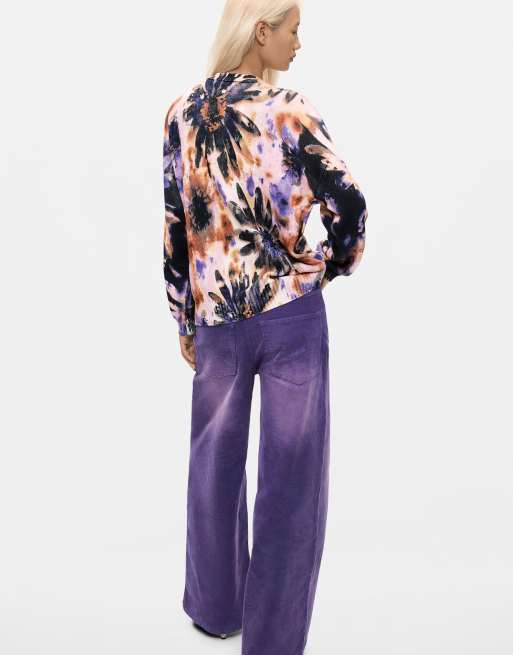 Desigual cardigan con stampa floreale rosa, 3 di 4