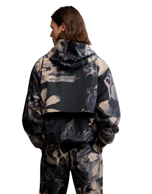 Desigual - Chaqueta estampada gaugin en negro, 2 de 4