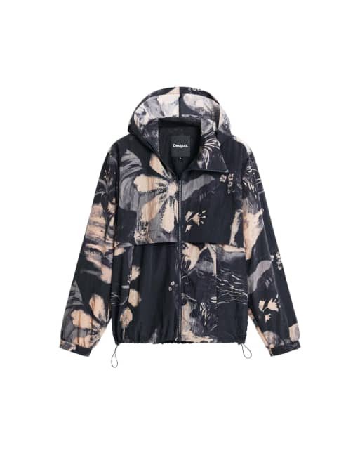 Desigual - Chaqueta estampada gaugin en negro, 4 de 4