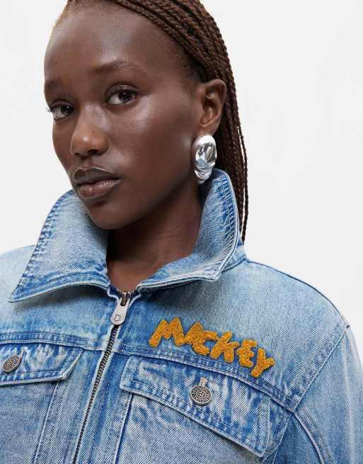 Desigual chaqueta estampada Mickey™ en azul, 3 de 4