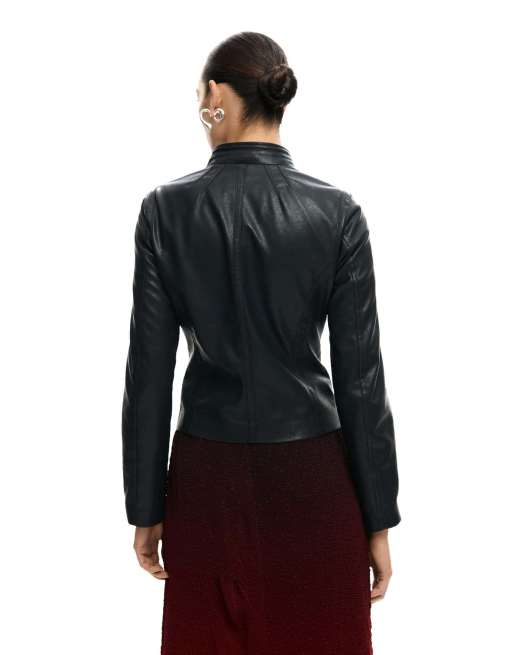 Desigual - Chaqueta negra con cuello mao, 2 de 4