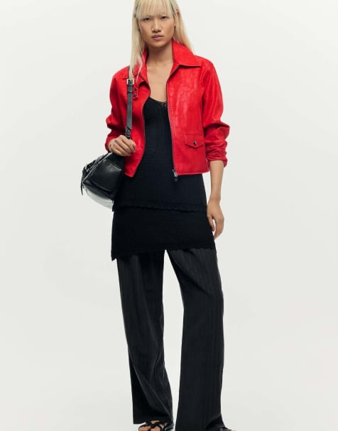 Desigual - Chaqueta roja de cuero sintético - view 1