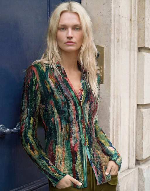 Desigual - Chemise à imprimé multicolore - Noir