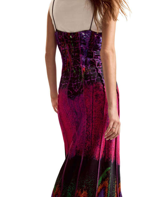 Desigual Combined dress designed by mr.  lacroix in fuchsia, 3 of 4