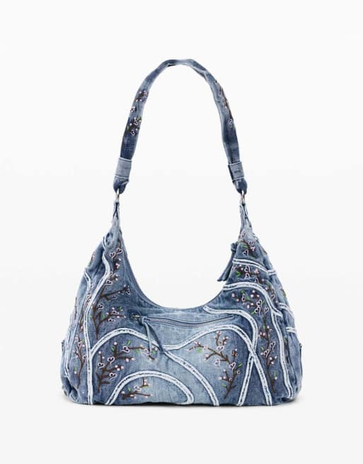 Desigual Denim bag buckles in blue, 2 of 4