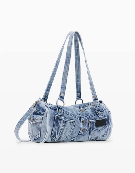 Desigual Denim bag pockets in blue - view 1