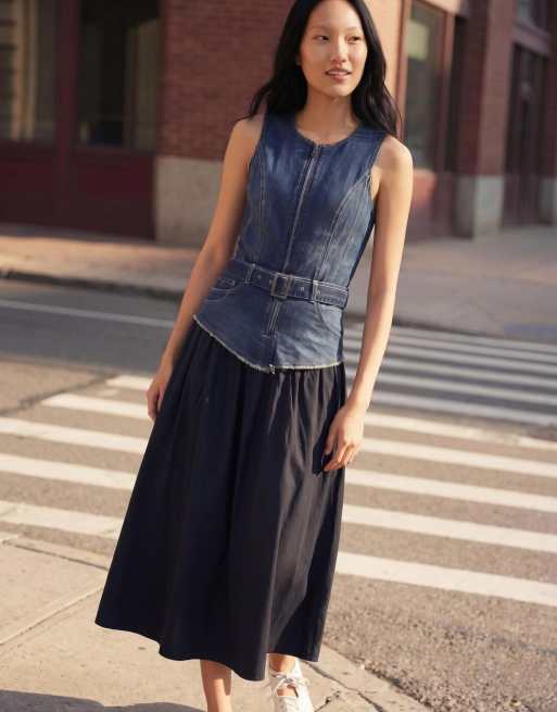 Desigual - Denim jurk in zwart, 3 van 4