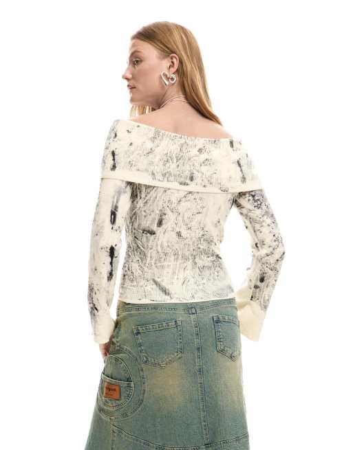 Desigual - Fine Oslo - Jersey gris, 2 de 4