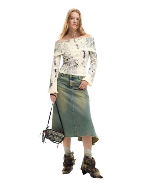 Desigual - Fine Oslo - Pull - Gris - view 1