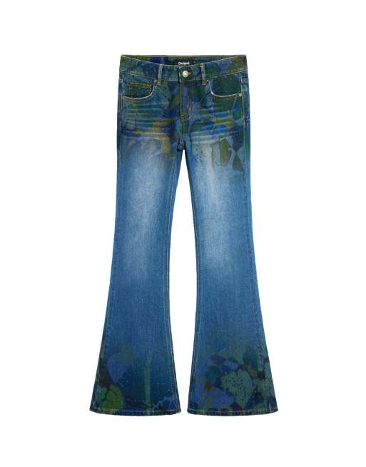 Desigual Flare-Jeans m. c. lacroix in Blau, 4 von 4