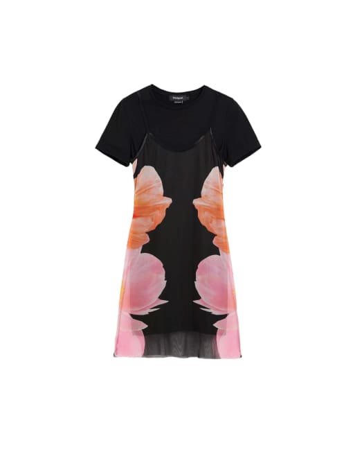Desigual Floral printed dress in black, 4 of 4