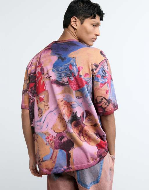 Desigual Floral printed t-shirt in red - RED, 2 of 4