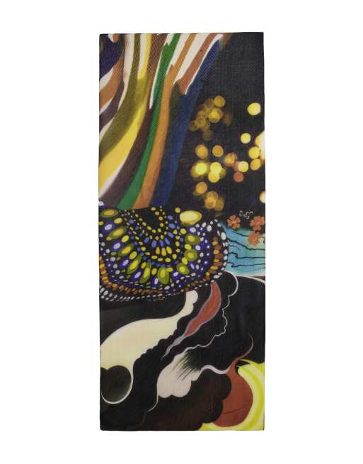 Desigual - Foulard firmato da Christian Lacroix nero, 3 di 4