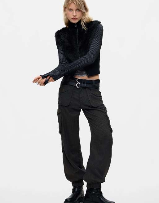 Desigual gebreid jack in zwart, 2 van 4