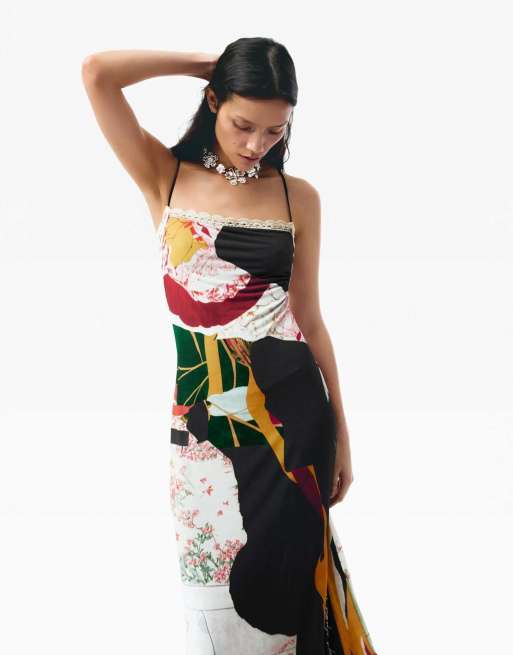 Desigual - Gebreide jurk met bandjes in zwart, 4 van 4