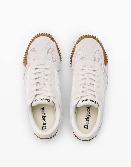 Desigual - Gecombineerde sportschoenen in wit, 3 van 4