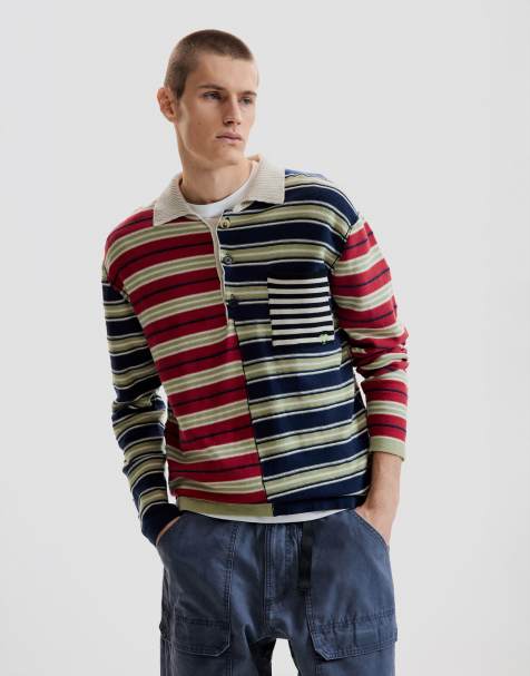 Desigual - Gestreepte sweater in blauw - view 1