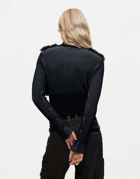Desigual giacca in maglia nera - view 1