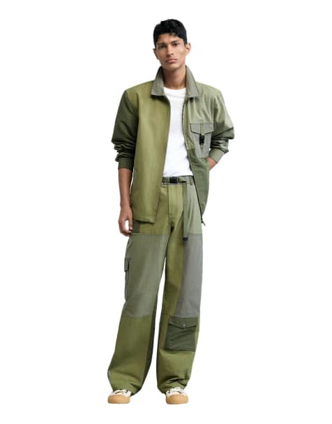 Desigual - Giacca militare verde con tasche - view 1