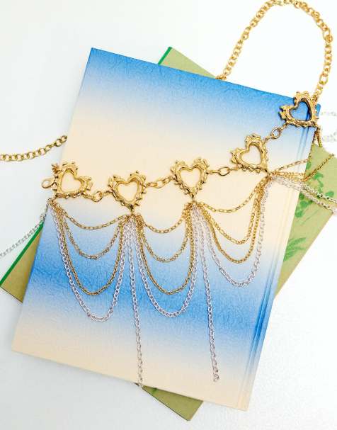 Desigual Golden chain belt in gold-coloured - view 1