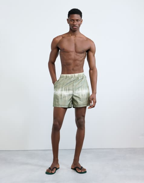 Desigual Gradient boxer swimsuit in green - view 1