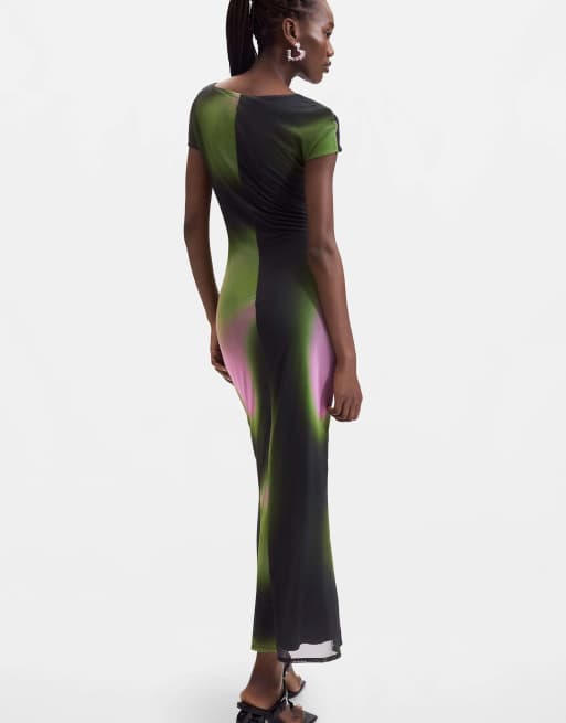 Desigual Gradient tulle dress in black, 2 of 4