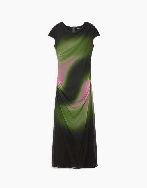 Desigual Gradient tulle dress in black, 4 of 4