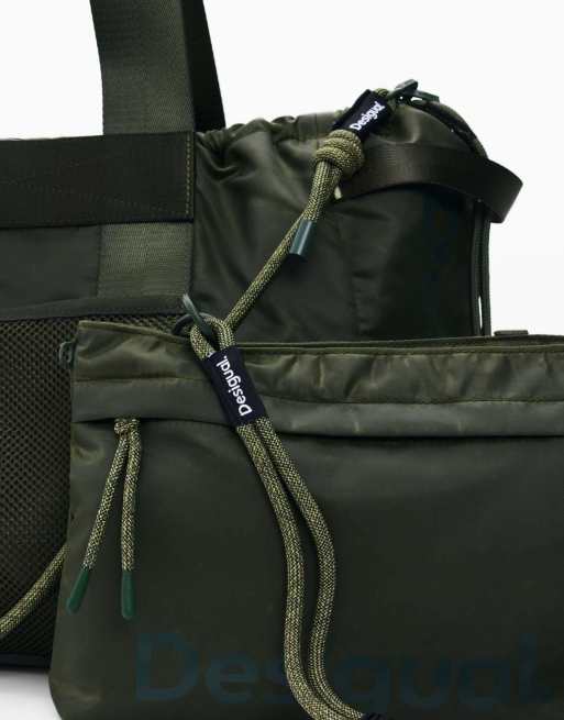 Desigual - Grand cabas - Vert, 4 de 4