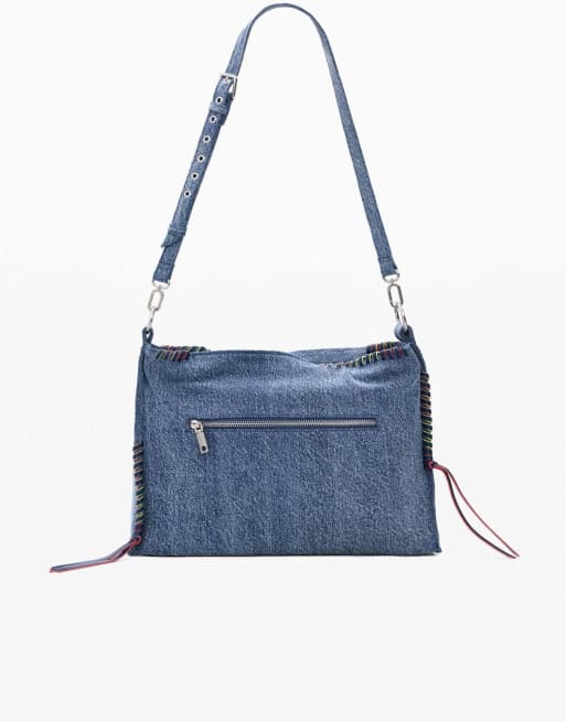Desigual grand sac cœur en denim bleu, 2 de 4