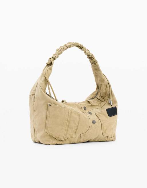 Desigual - Grand sac en jean - Crème, 2 de 4
