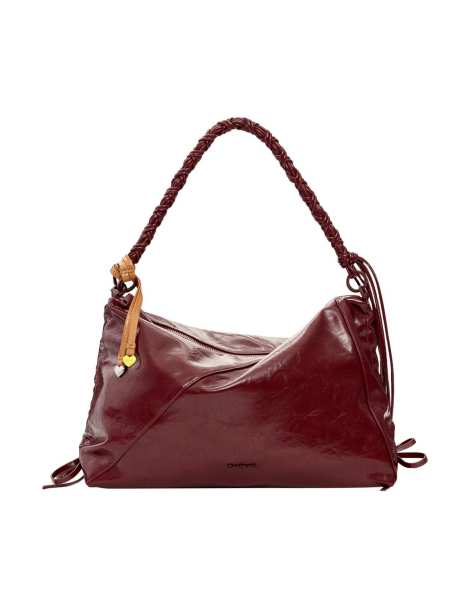 Desigual - Grand sac en similicuir - Rouge - view 1