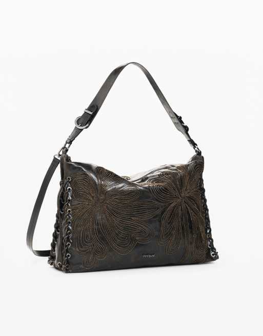 Desigual grand sac porté épaule marron, 2 de 3